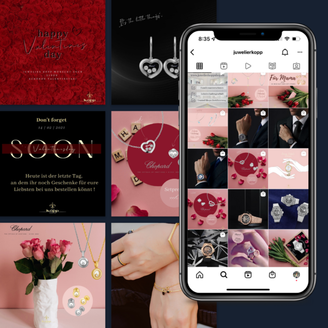 Social Media Management für Juwelier